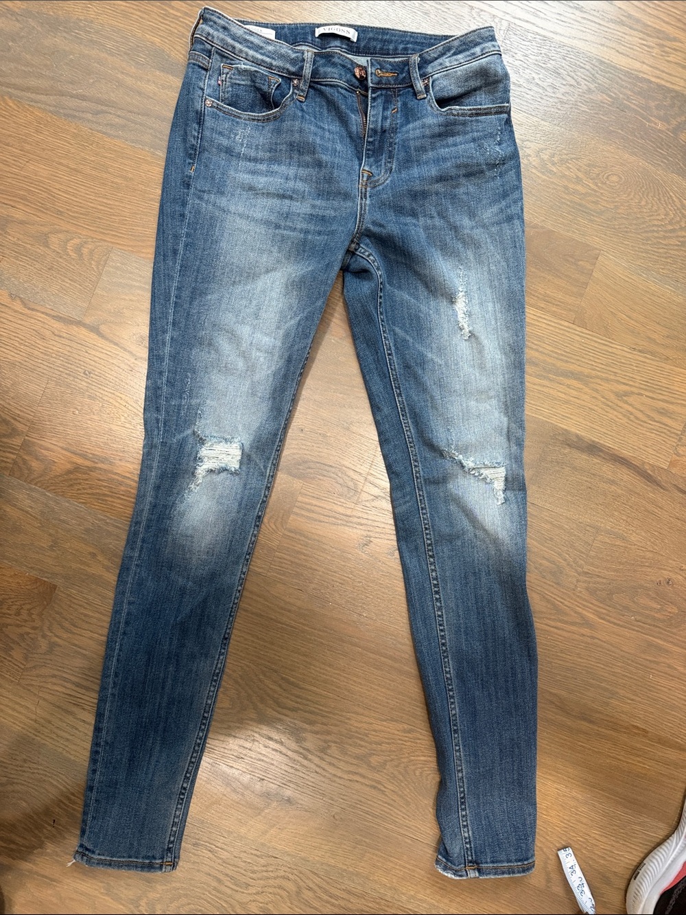 Vigoss Blue Distressed Skinny Jeans